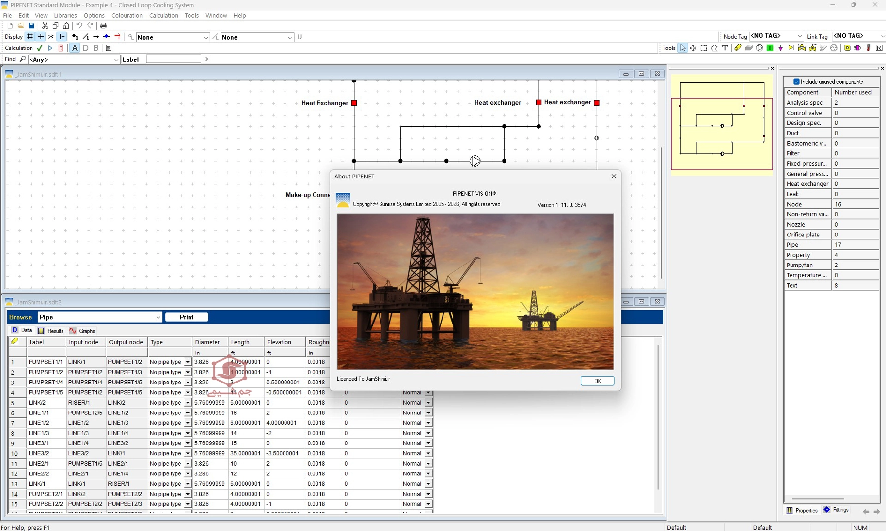 دانلود Sunrise PIPENET VISION v1.11.0.3574 نرم افزار