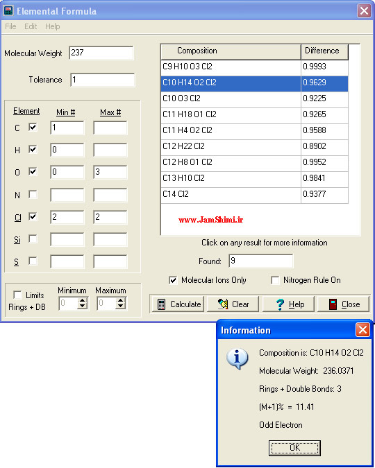 دانلود Mass Spec Calculator Professional نرم افزار طیف سنجی جرمی