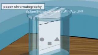 انیمیشن آموزش کروماتوگرافی کاغذی