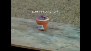 واکنش جالب شیمی پودر آلومینیوم با ید