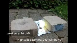 آزمایش واکنش فلز روی با گوگرد