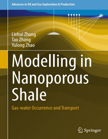 کتاب مدل‌سازی در شیل نانو متخلخل: رویداد و انتقال گاز-آب