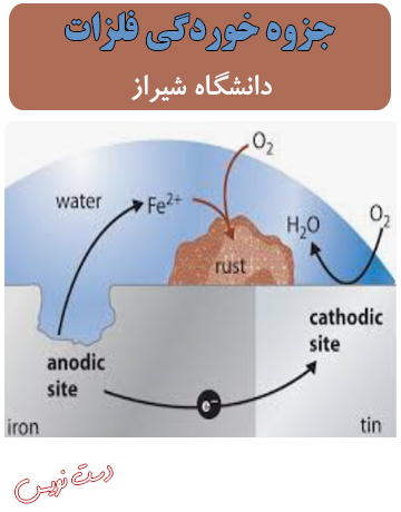 دانلود جزوه دست‌نویس خوردگی فلزات دانشگاه شیراز